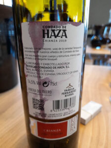 Tinto Pesquera - Condado de Haza - achter