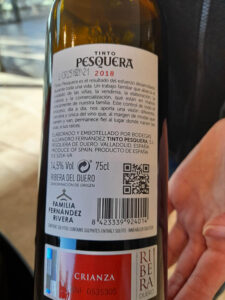 Tinto de Pesquera Crianza 2019 - achter