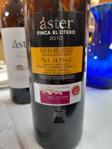 Bodegas Aster -Finca El Otero 2010 - achter