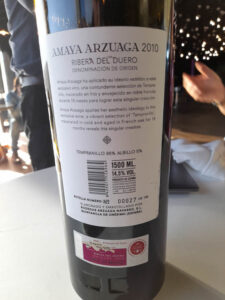 Bodegas Arzuaga - Amaya Arzuanga 2010 - achter