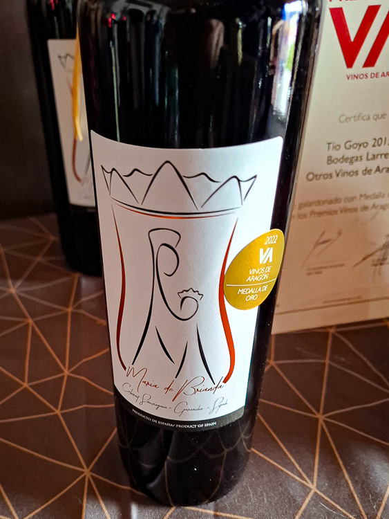 Wijnproeverij Zaragoza - Wijn 6 - Bodegas Larre - Maria de Brianda - Fles