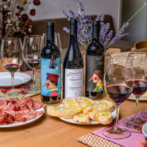 Verticale wijnproeverij bij Bologna